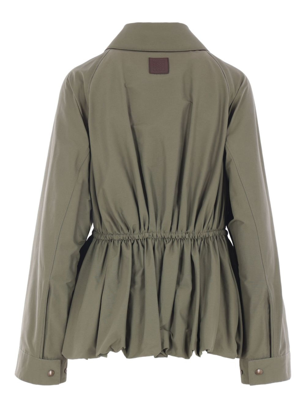 drawstring-waist gathered jacket - 2