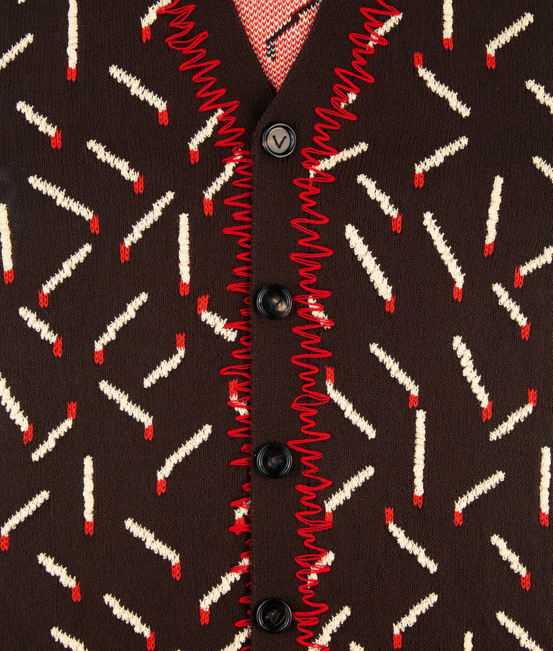 Cotton Jacquard Matches Cardigan 7