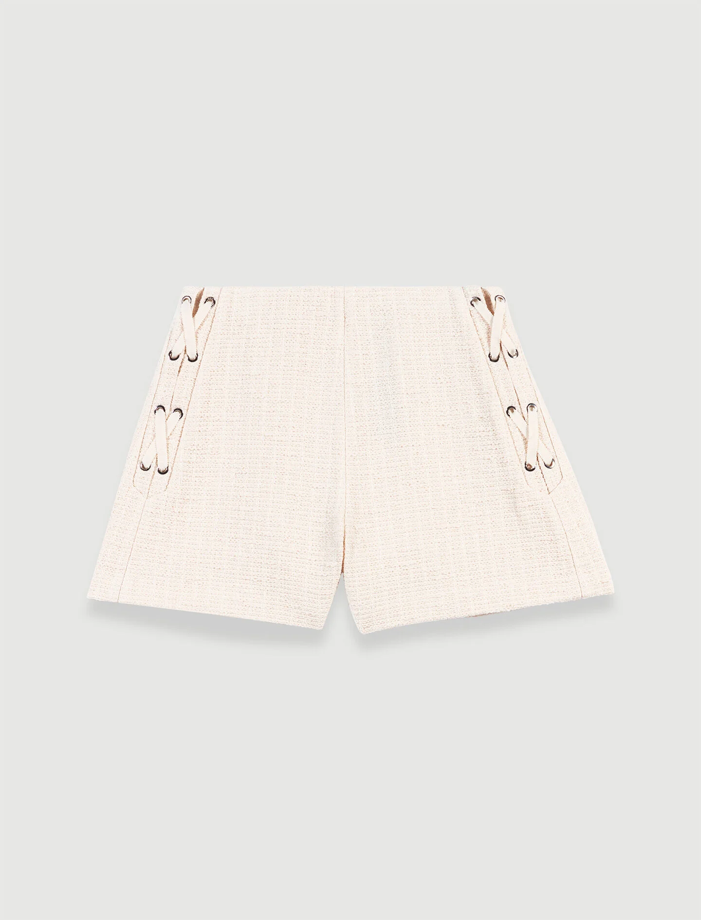 A-line shorts in tweed - 1