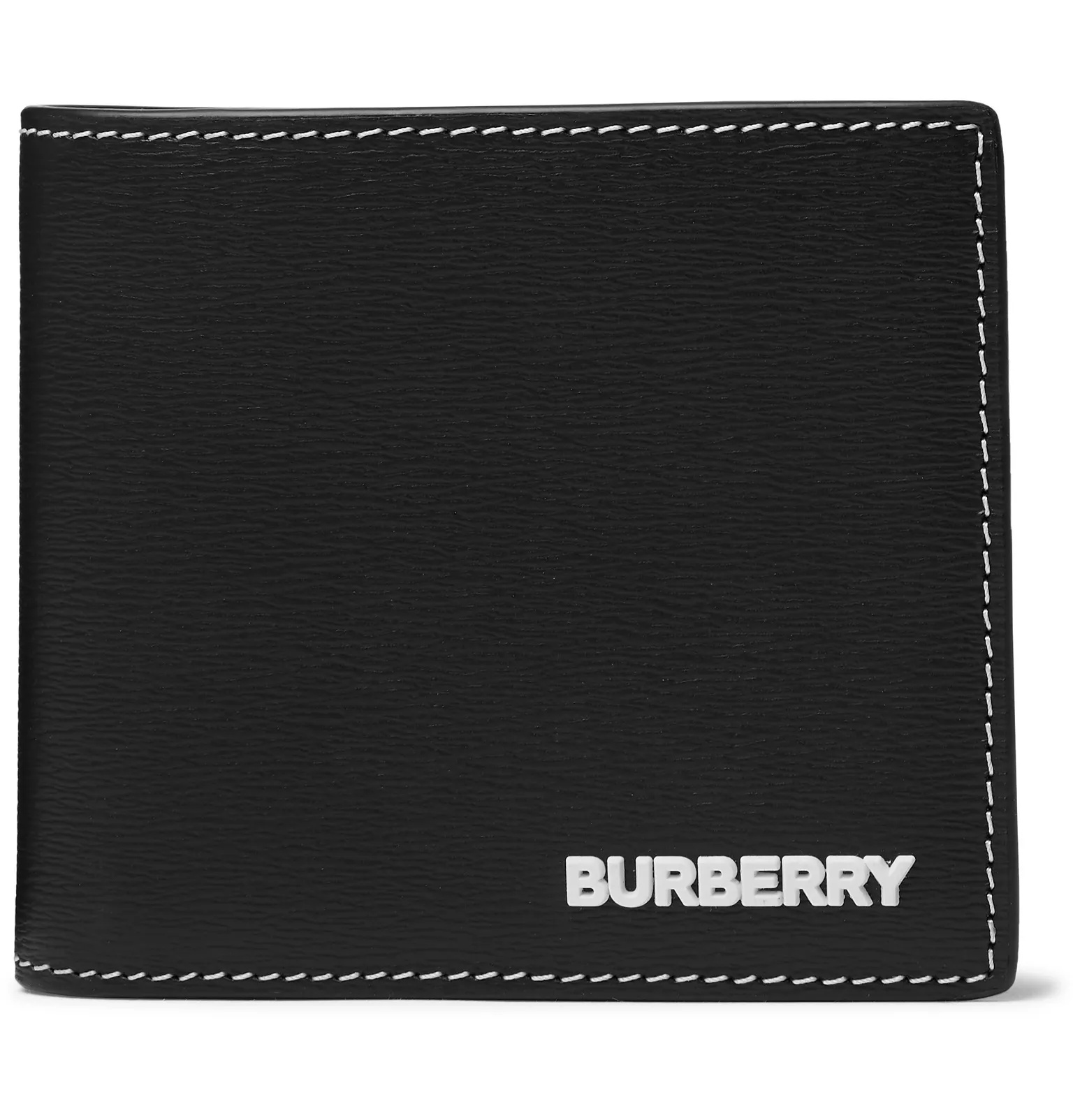 Logo-Appliquéd Textured-Leather Billfold Wallet - 1