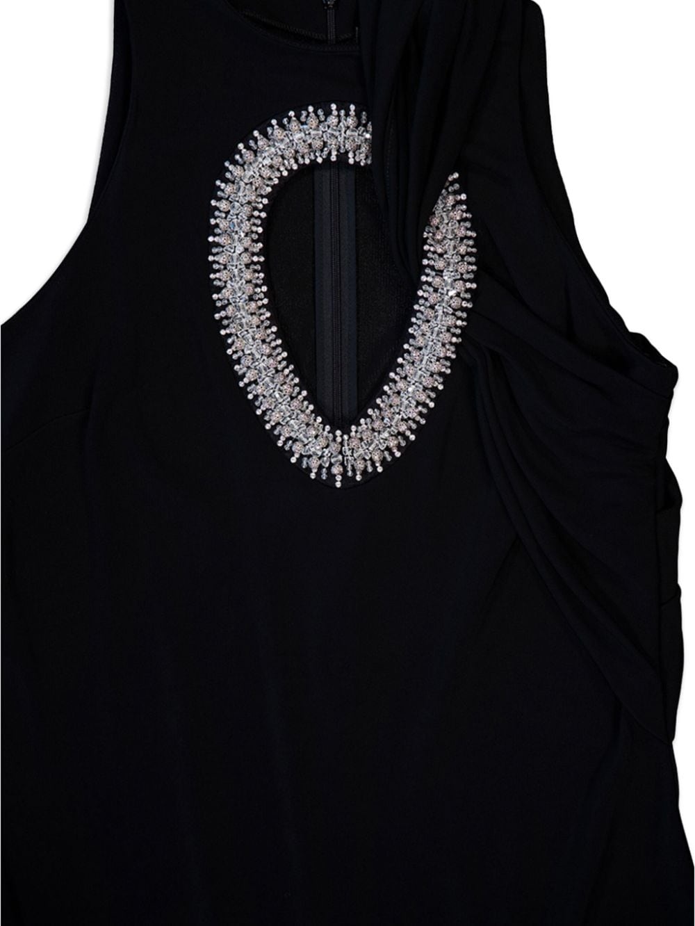 embroidered halterneck top - 3