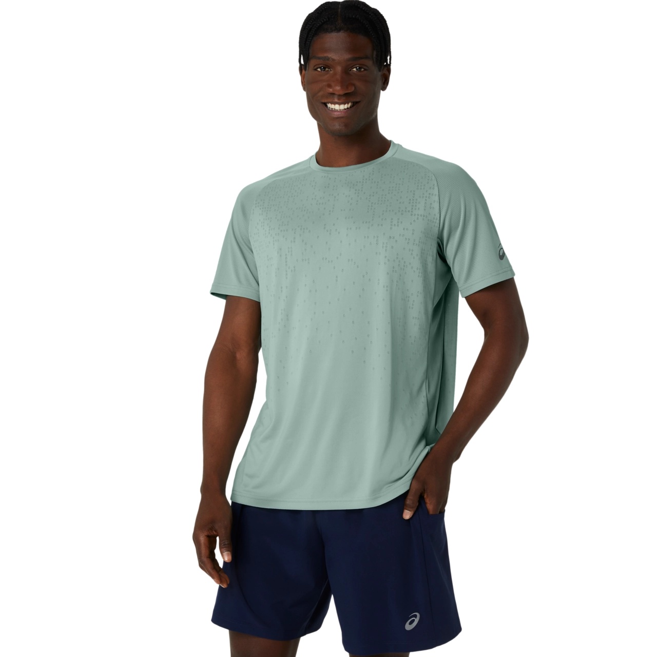 ACTIBREEZE JACQUARD SHORT SLEEVE TOP - 1
