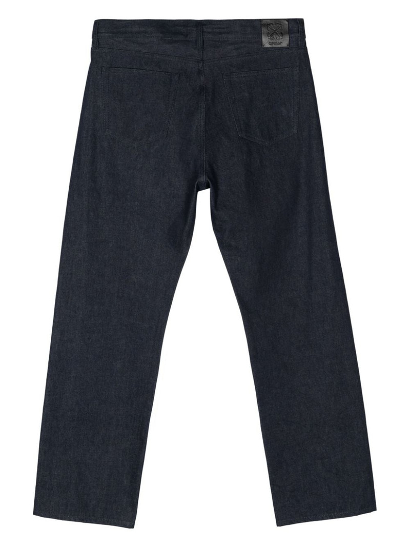 Off-White embroidered-logo jeans outlook