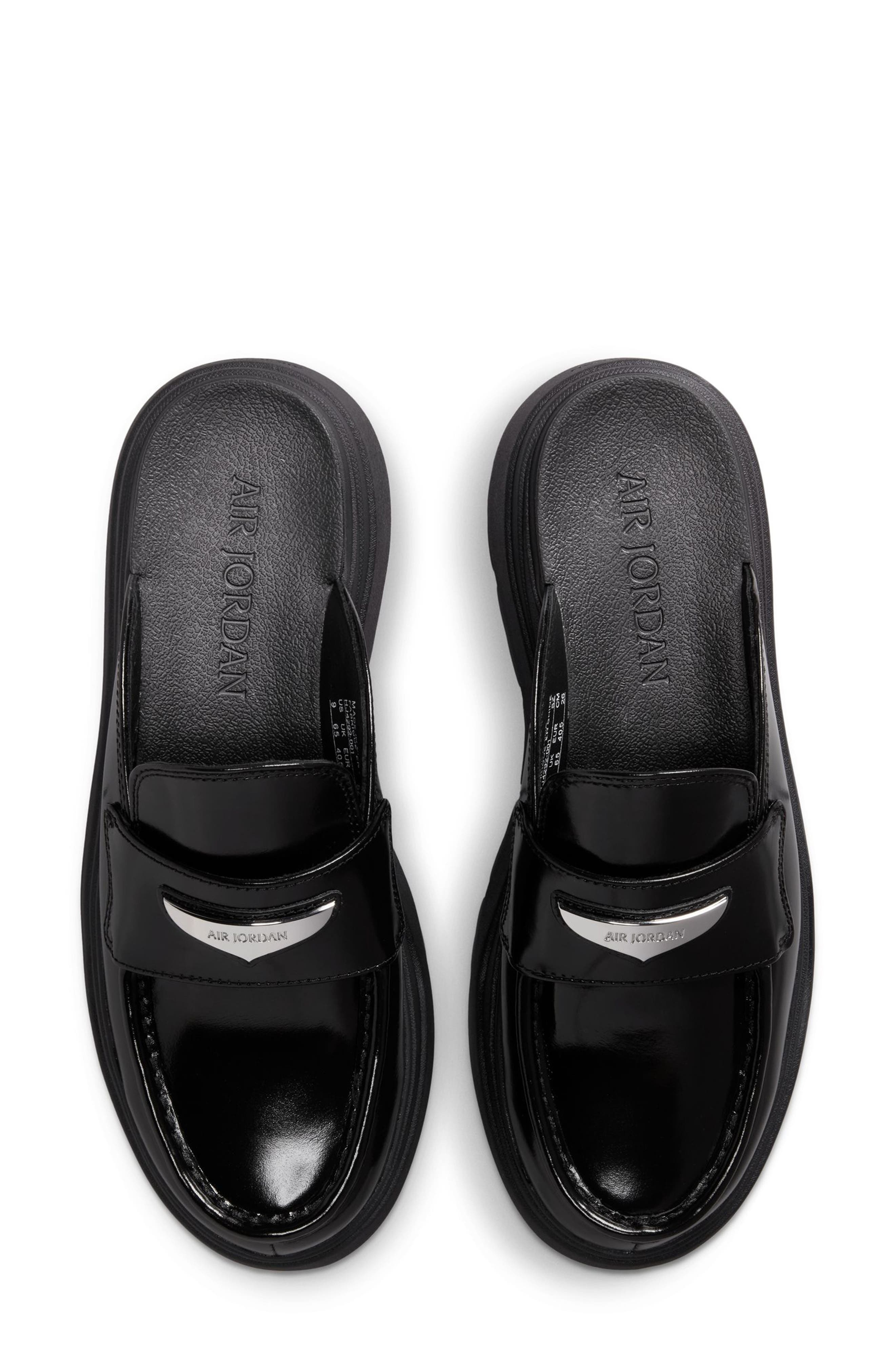 Air Jordan Loafer Mule in Black/Metallic Silver at Nordstrom - 3