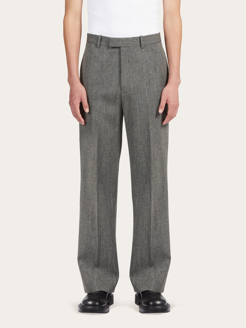 FERRAGAMO Flat front tailored trouser outlook