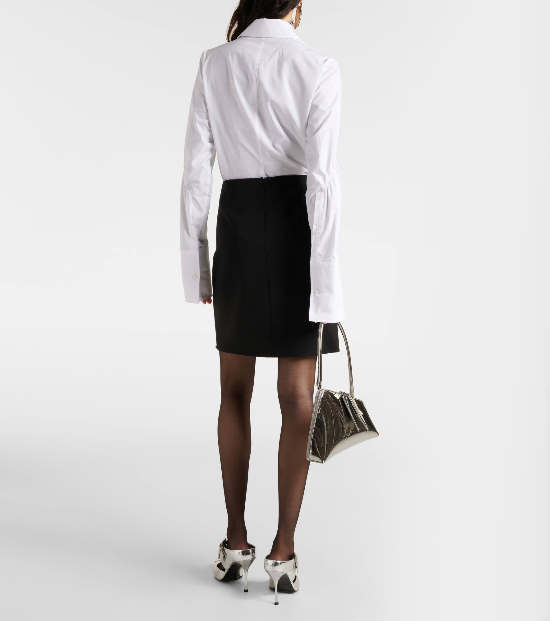 Luigia virgin wool miniskirt - 3