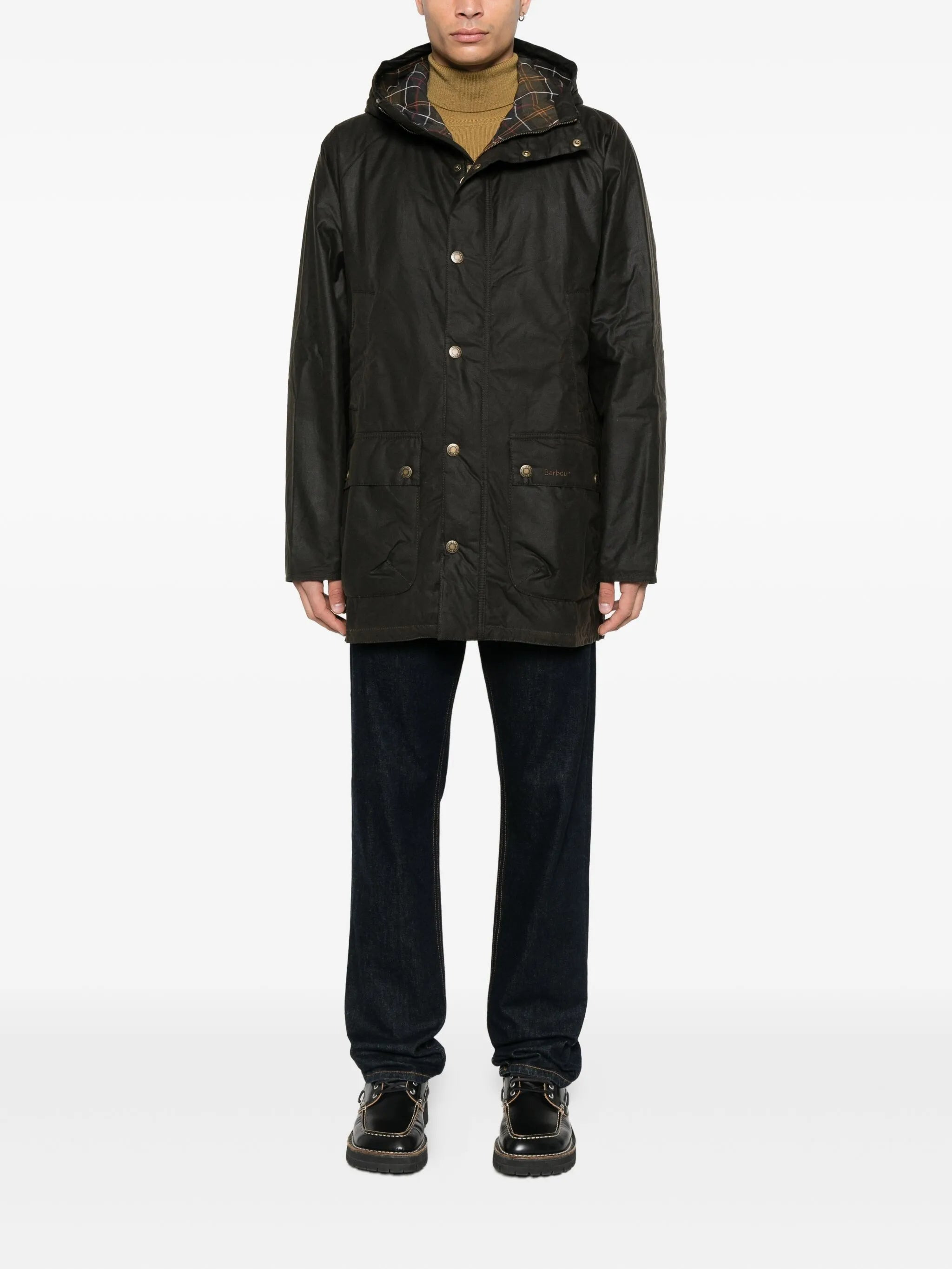 Barbour Hooded Snap-fit Coat - 2