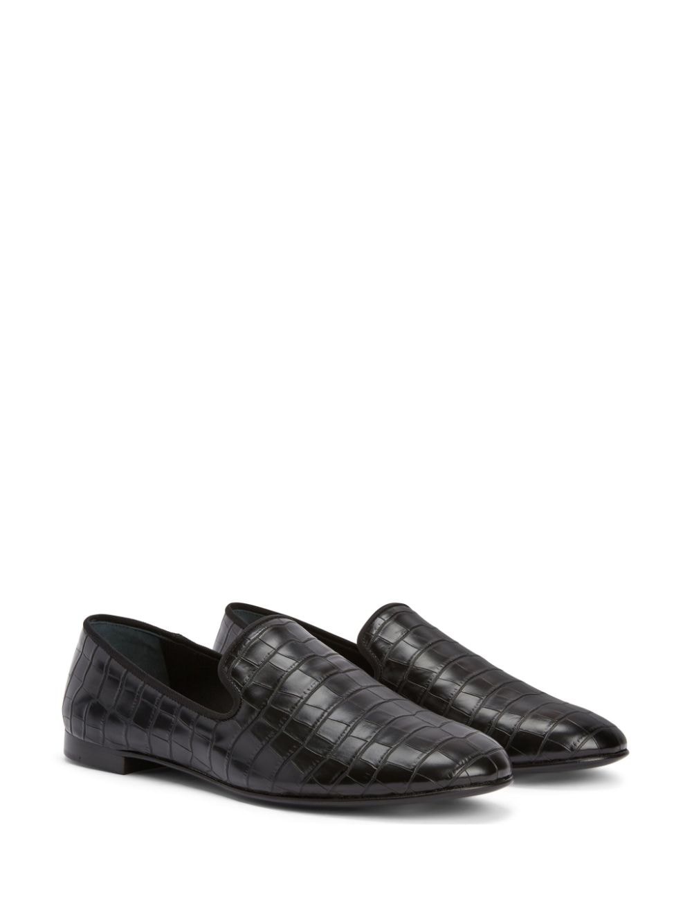 Seymour embossed leather loafers - 2