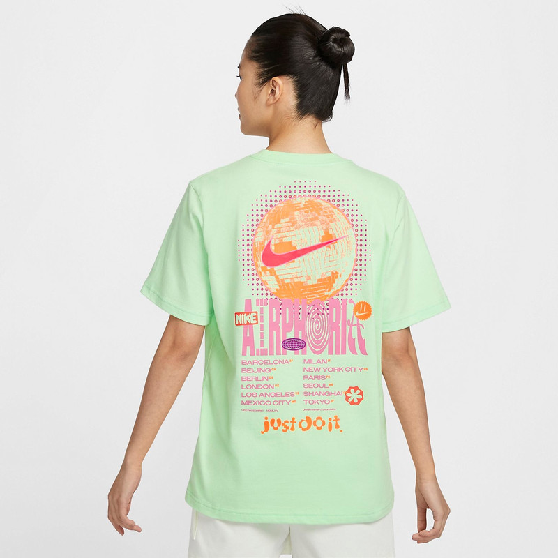 Nike (WMNS) Nike Sportswear Graphic T-Shirt 'Green Pink' FV4263-376 outlook