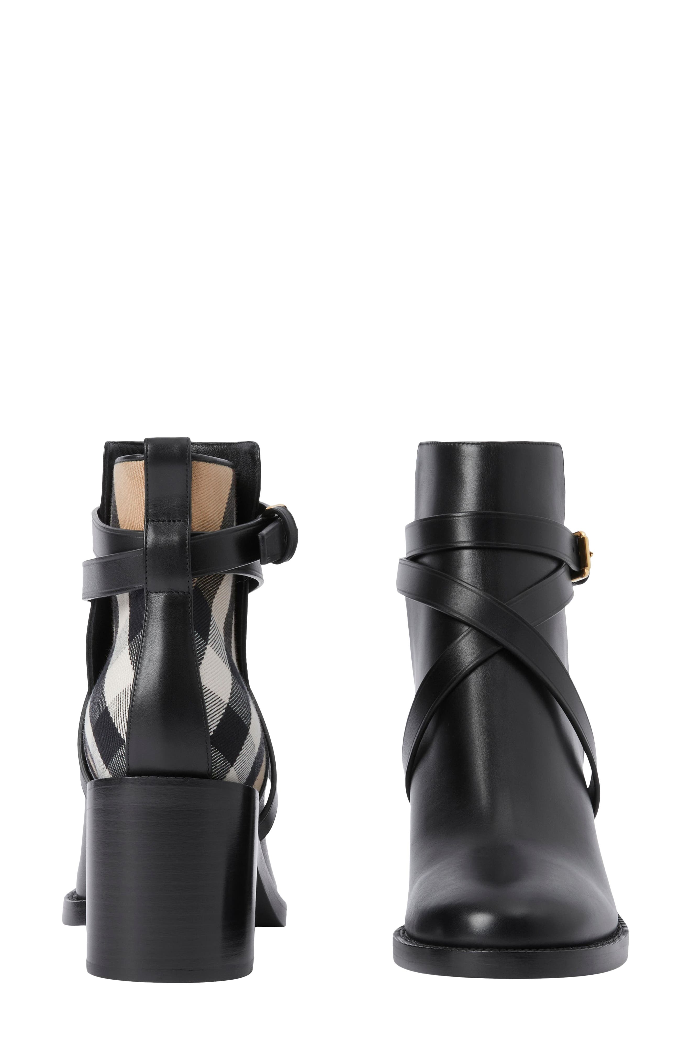 Pryle Check Block Heel Bootie - 7