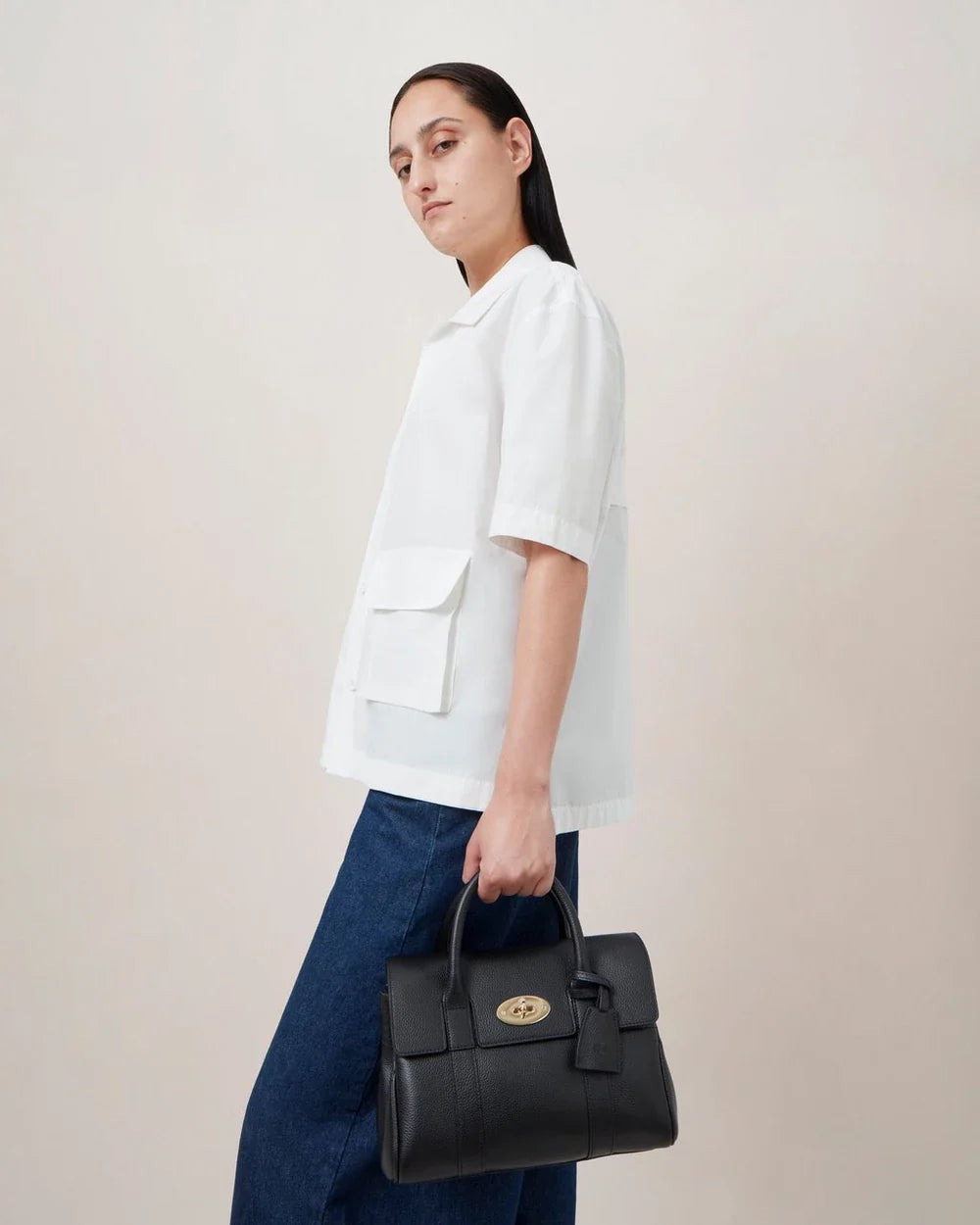 Small Bayswater Satchel Small Classic Grain - 5