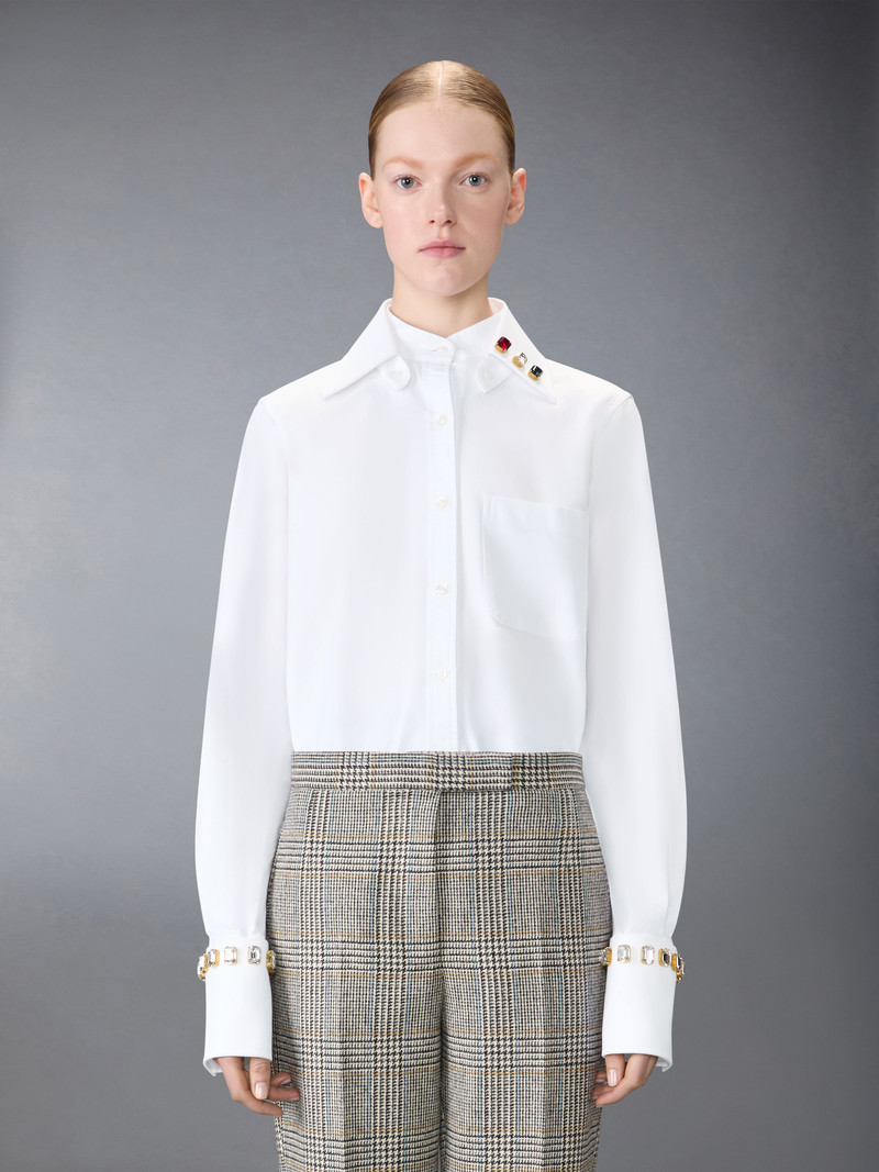 Thom Browne SWAROVSKI CRYSTAL OXFORD SHIRT outlook