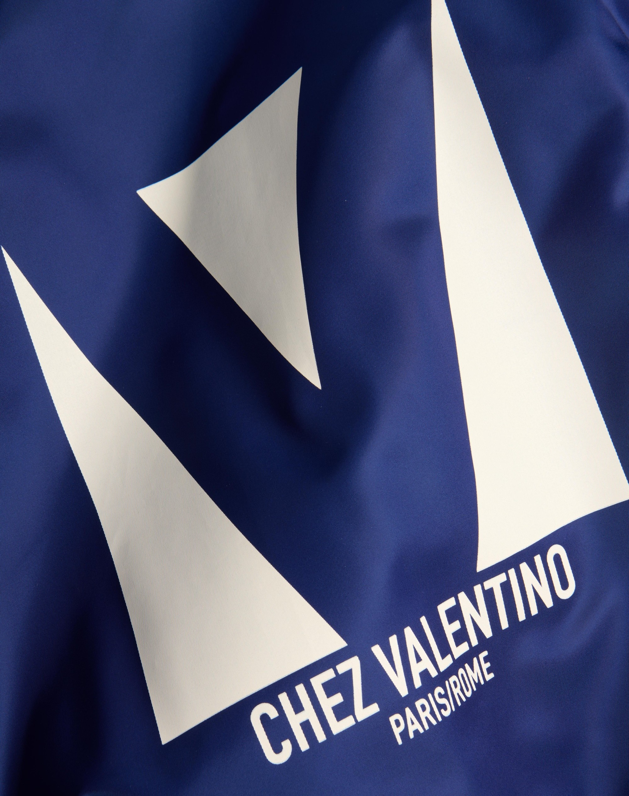 NYLON BOMBER JACKET WITH CHEZ VALENTINO PRINT - 9