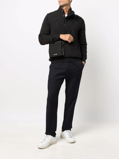 Barbour button-down pullover wool jumper outlook