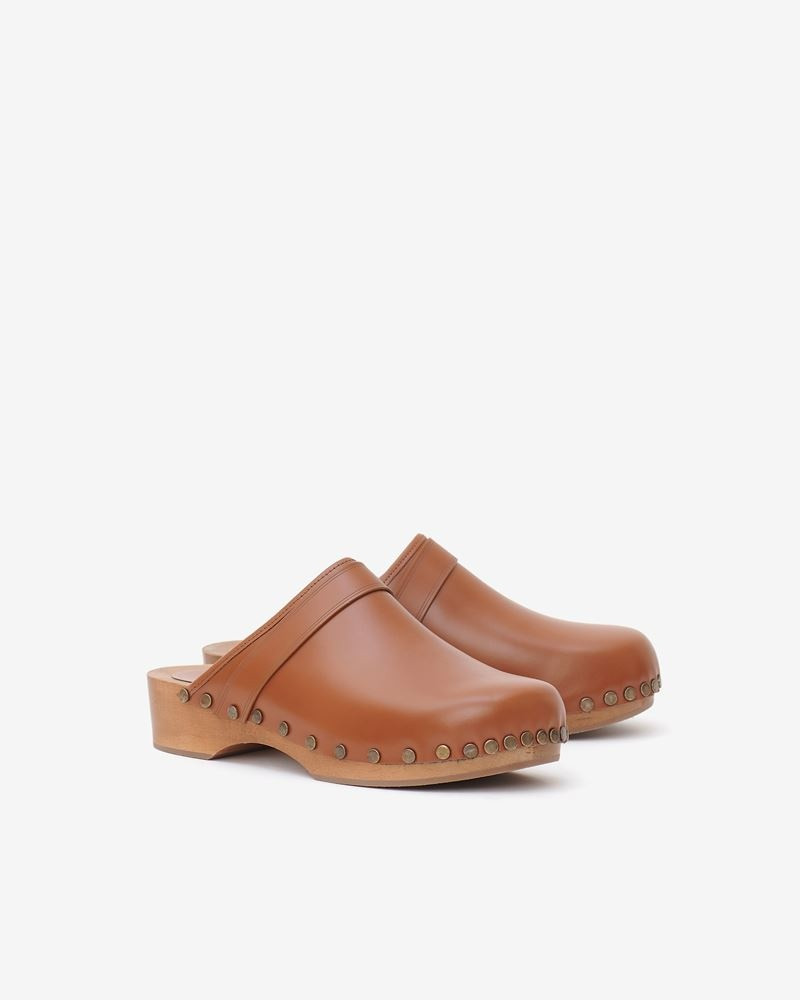 THALIE LEATHER CLOGS 3