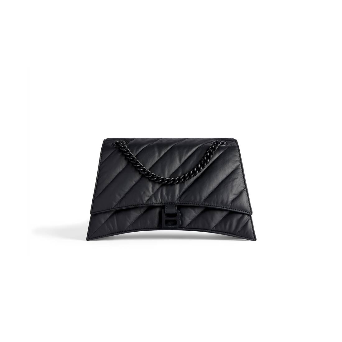 Women's Crush Medium Chain Bag Quilted  in Black - 8