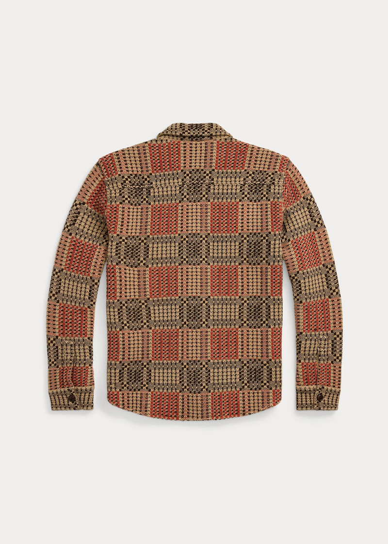 RRL by Ralph Lauren Wool Jacquard Overshirt Sweater outlook