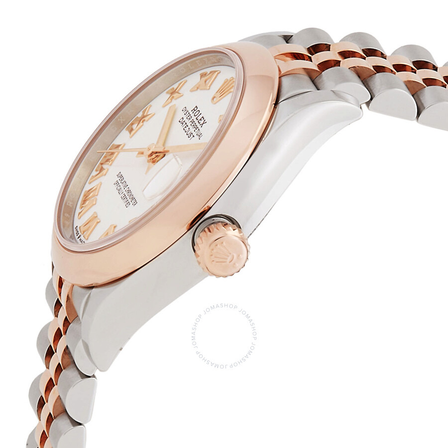 Rolex Datejust 31 White Dial Automatic Steel and 18kt Everose Gold Jubilee Watch 278241WRJ - 2