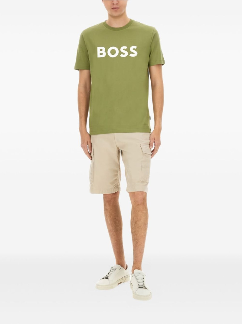 BOSS logo-print cotton T-shirt outlook