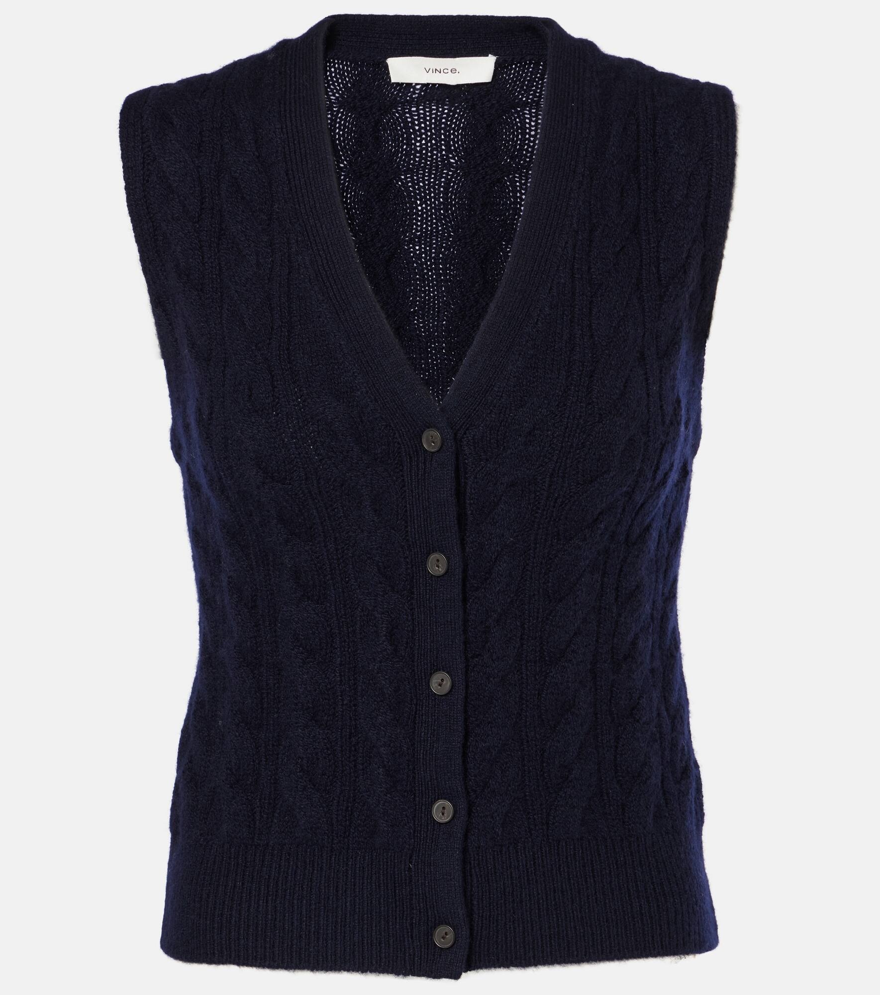 Wool and cashmere-blend vest - 1