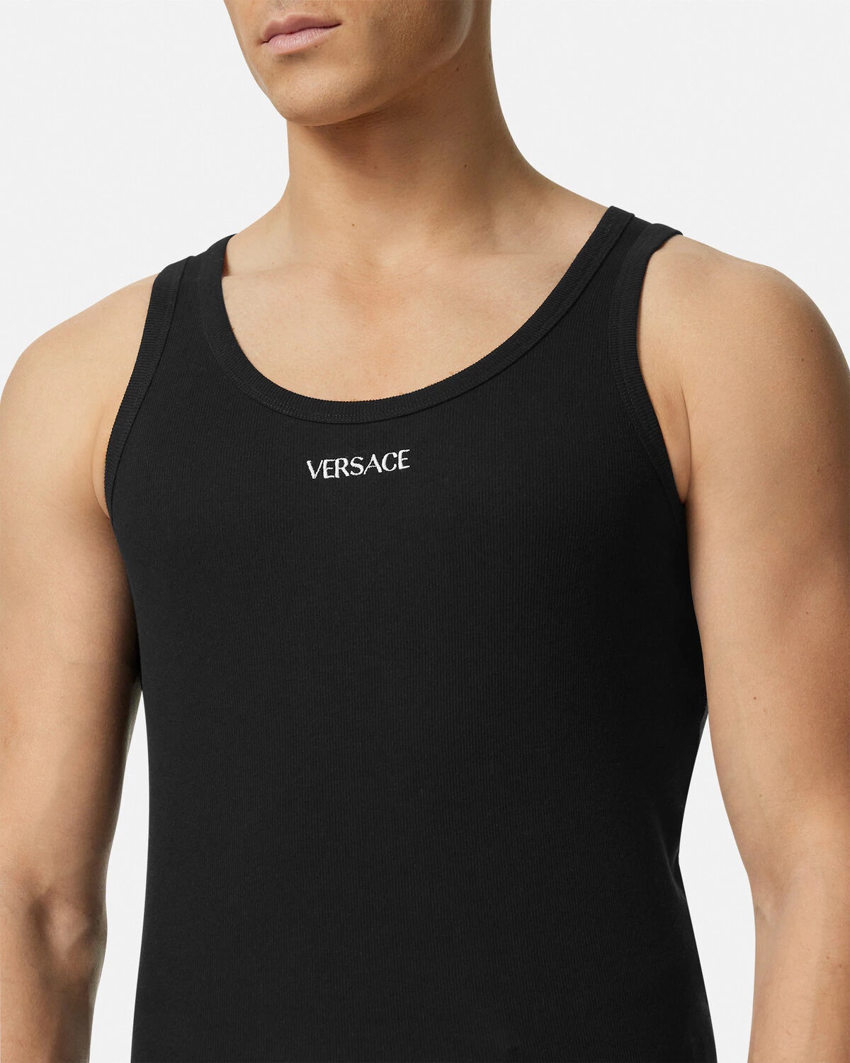 Logo Ribbed Tank Top - 3