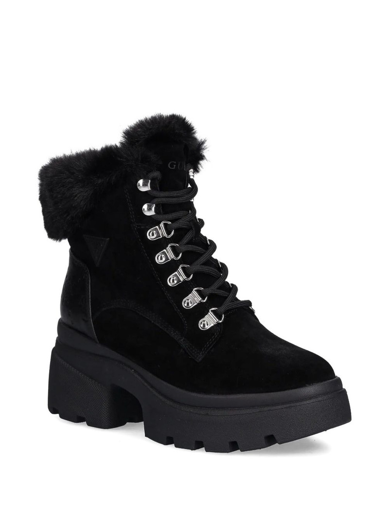 GUESS USA Yareli faux fur-trim ankle boots outlook