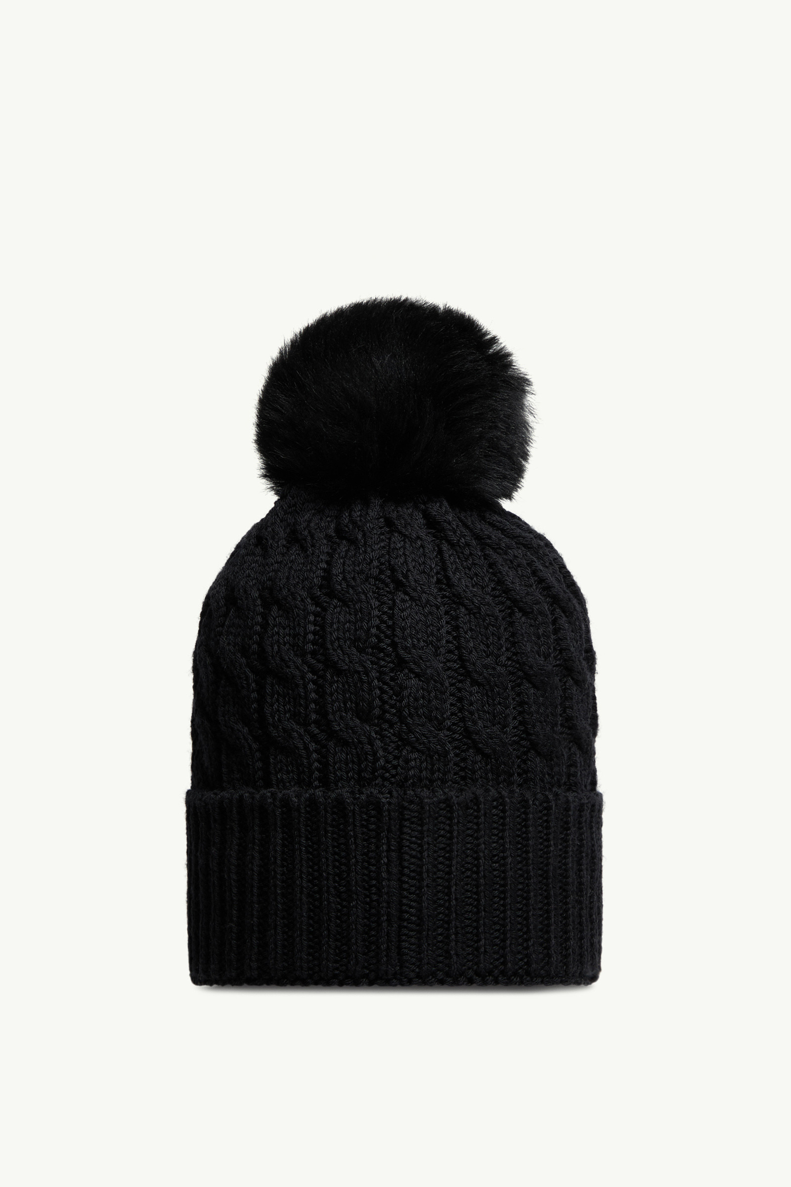 Wool Beanie With Pom Pom - 4