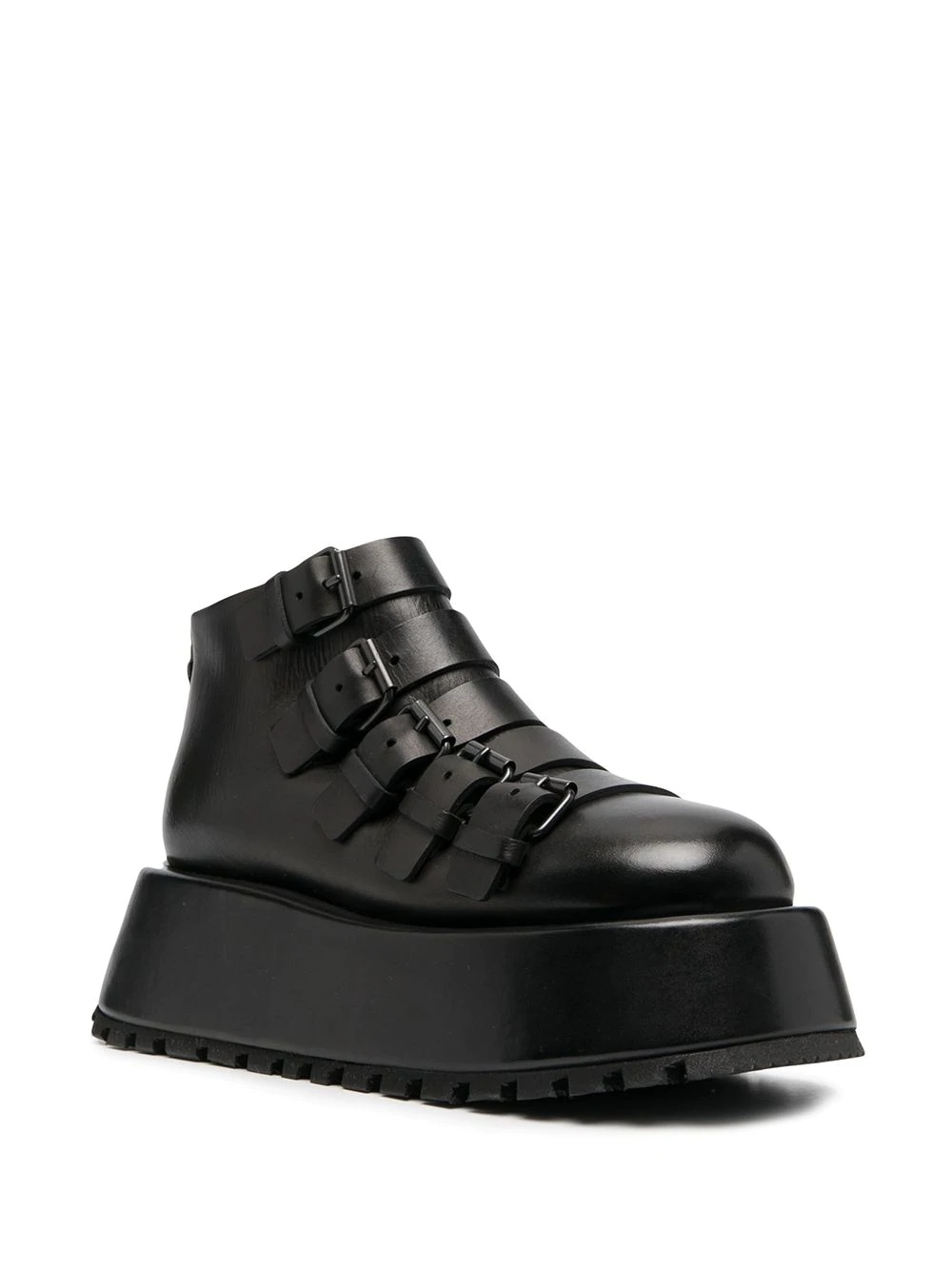 platform buckle ankle boots - 2