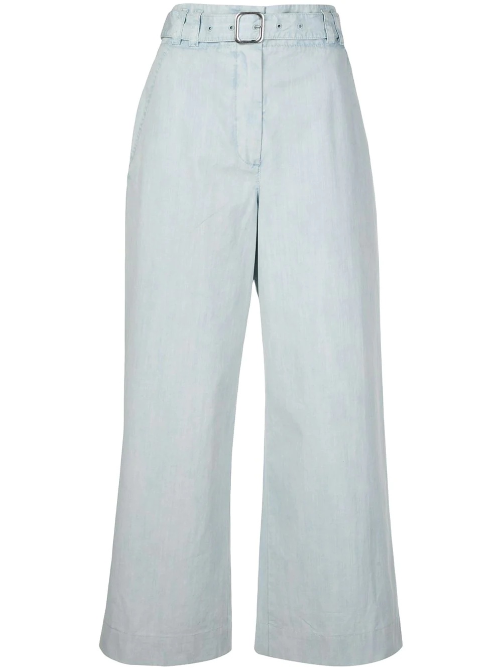 belted cropped trousers - 1