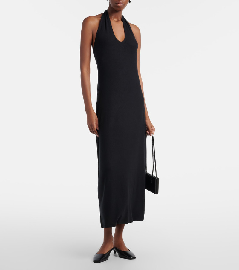 LESET Lauren halterneck jersey midi dress outlook