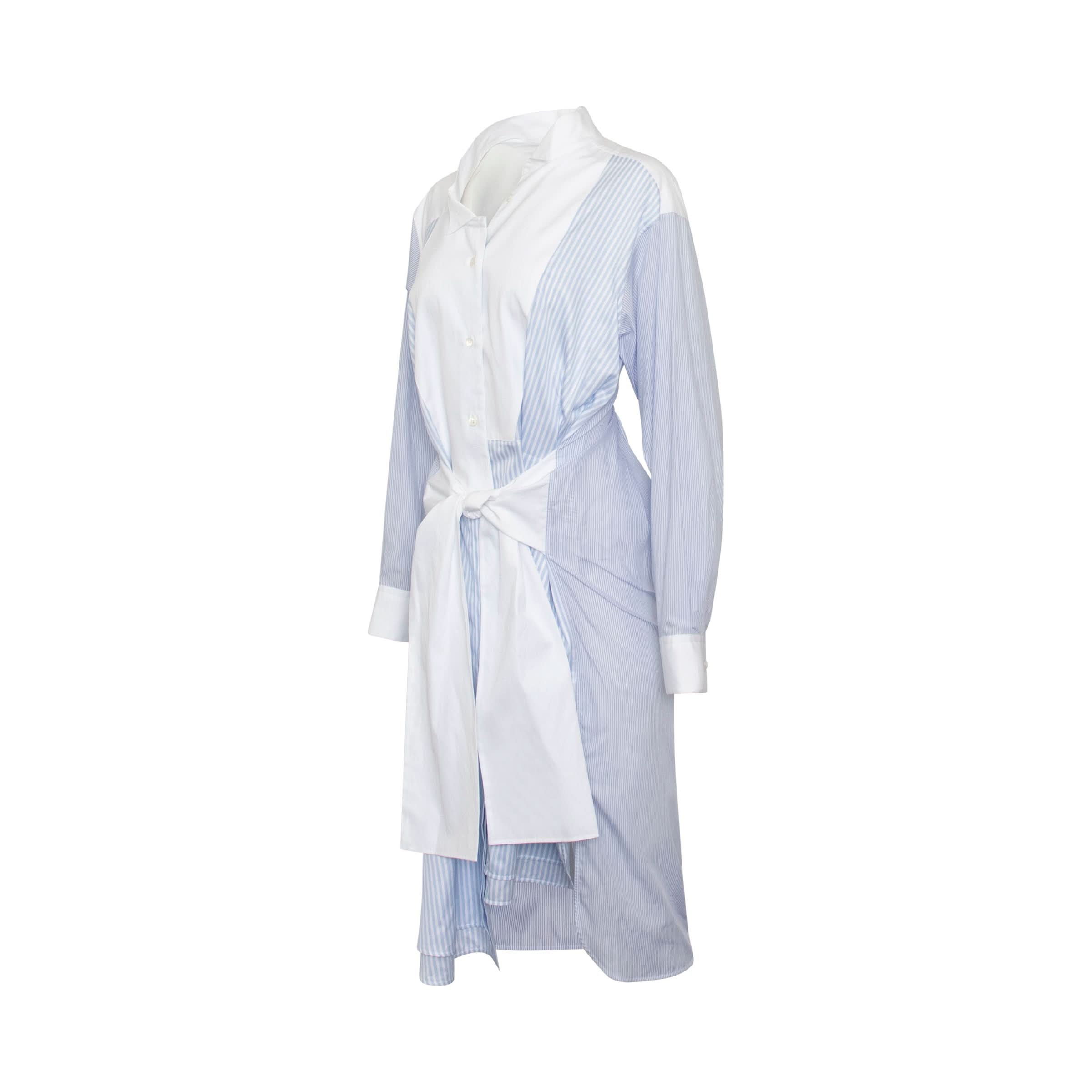 Stripe Shirtdress in Blue - 2