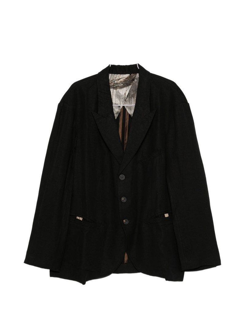 buttoned single-breasted suit jacket 1