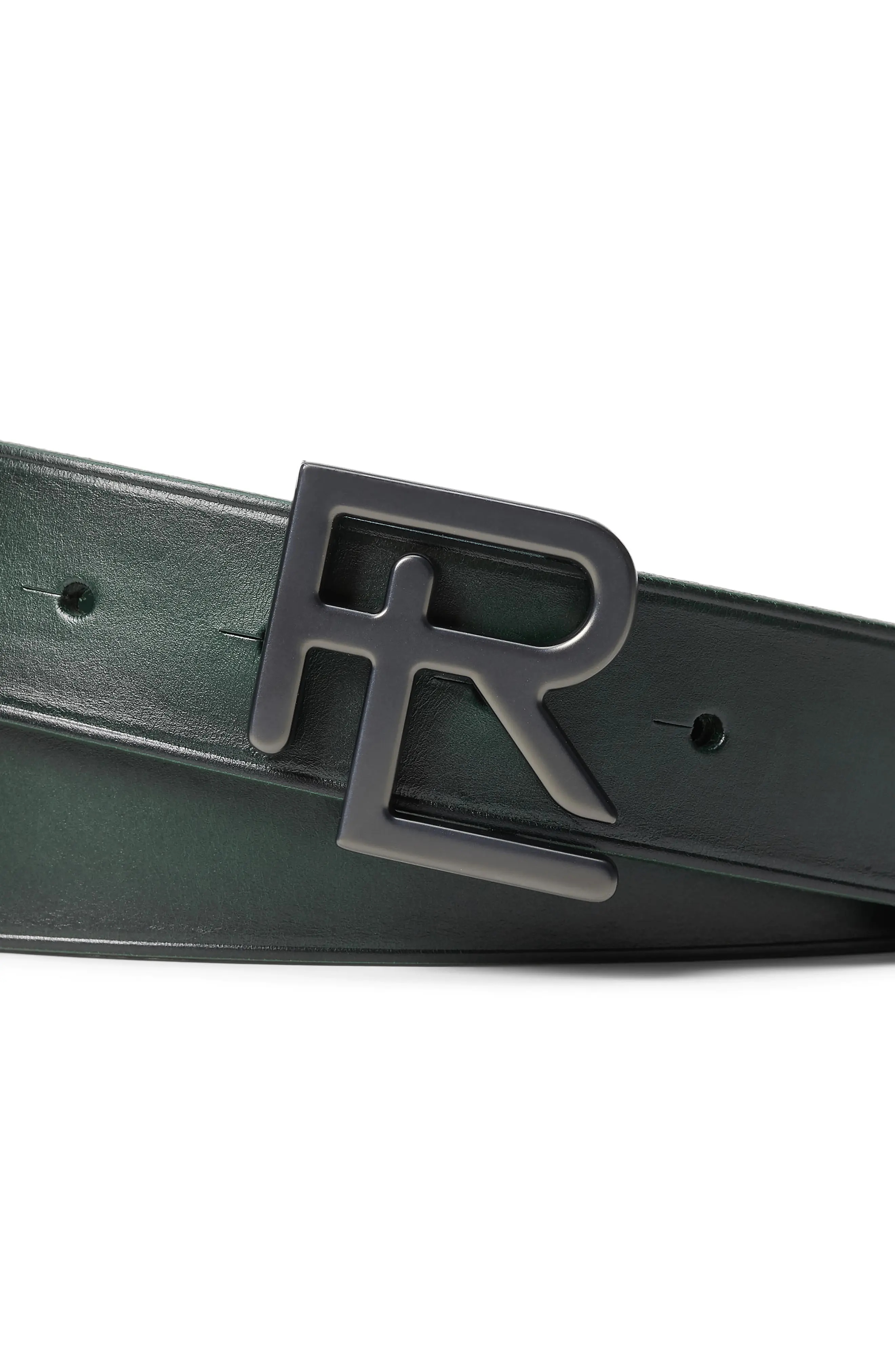RL Buckle Leather Belt - 2