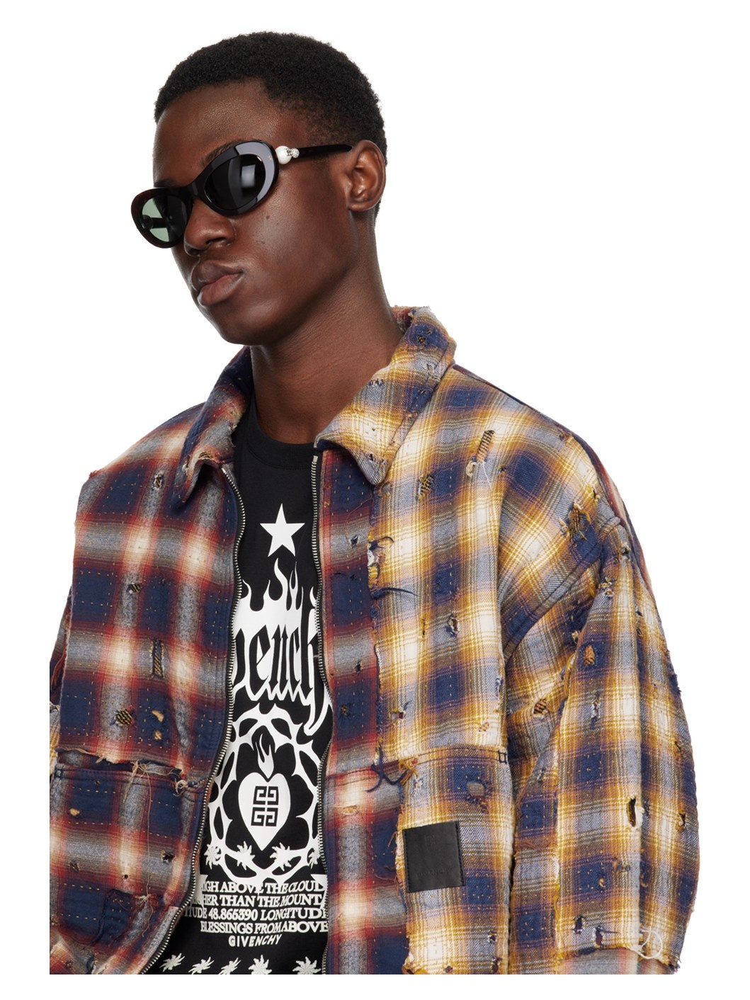 Brown 4G Pearl Sunglasses - 4