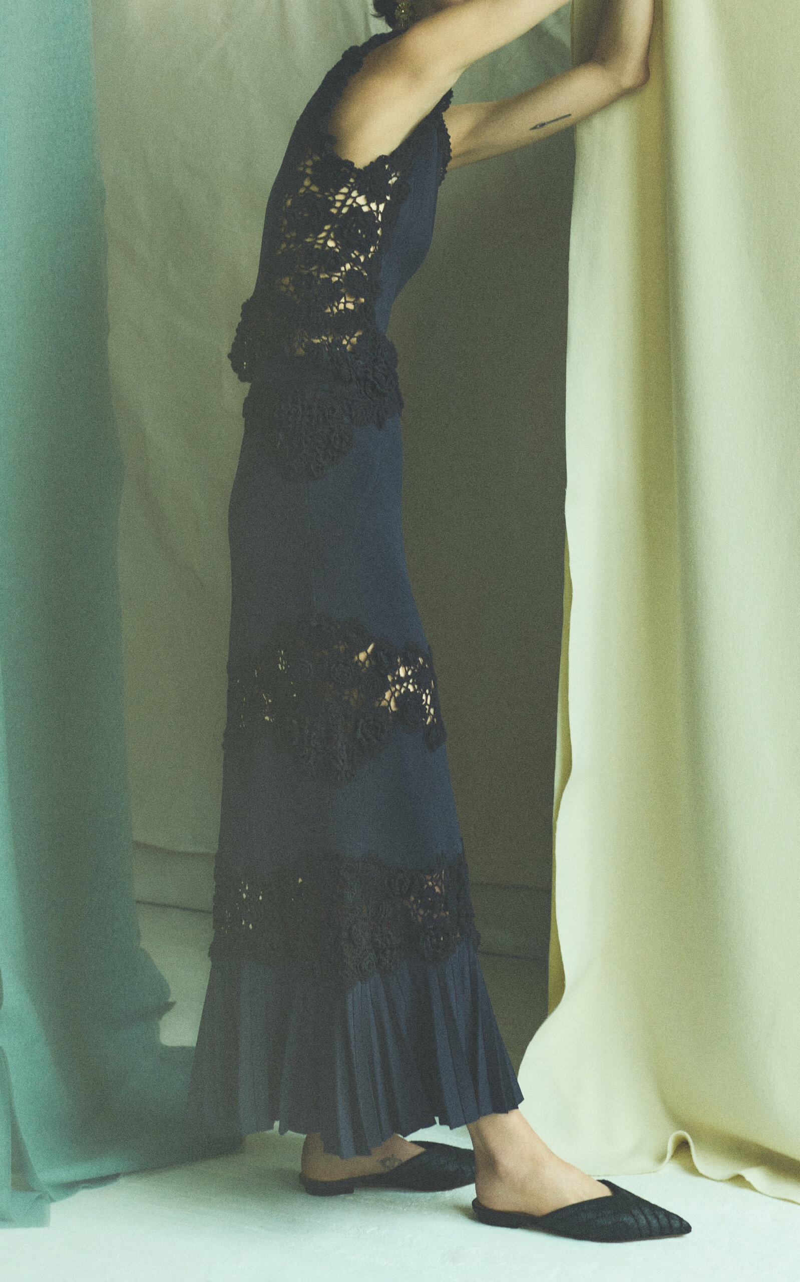 Madeline Knit Maxi Skirt navy - 2