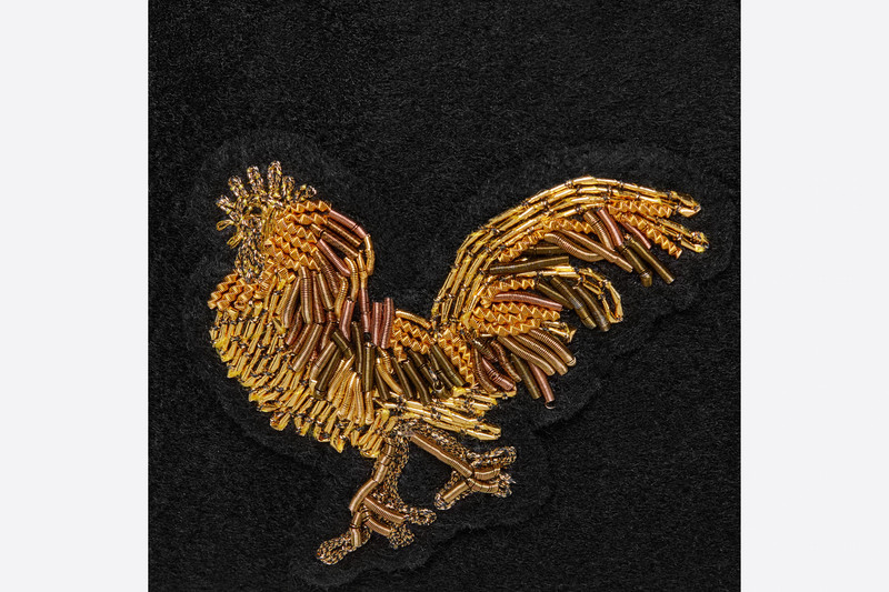 Deconstructed Beret with Embroidered Patch 4