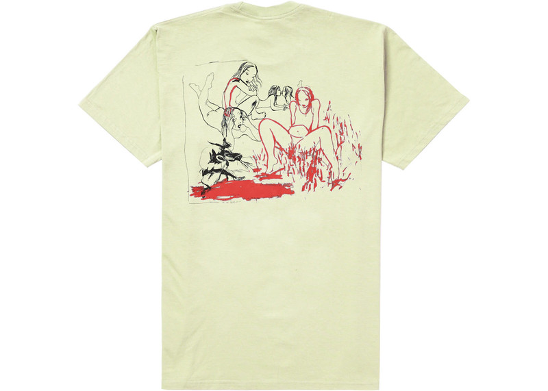 Supreme Supreme Heroines Tee Pale Yellow outlook