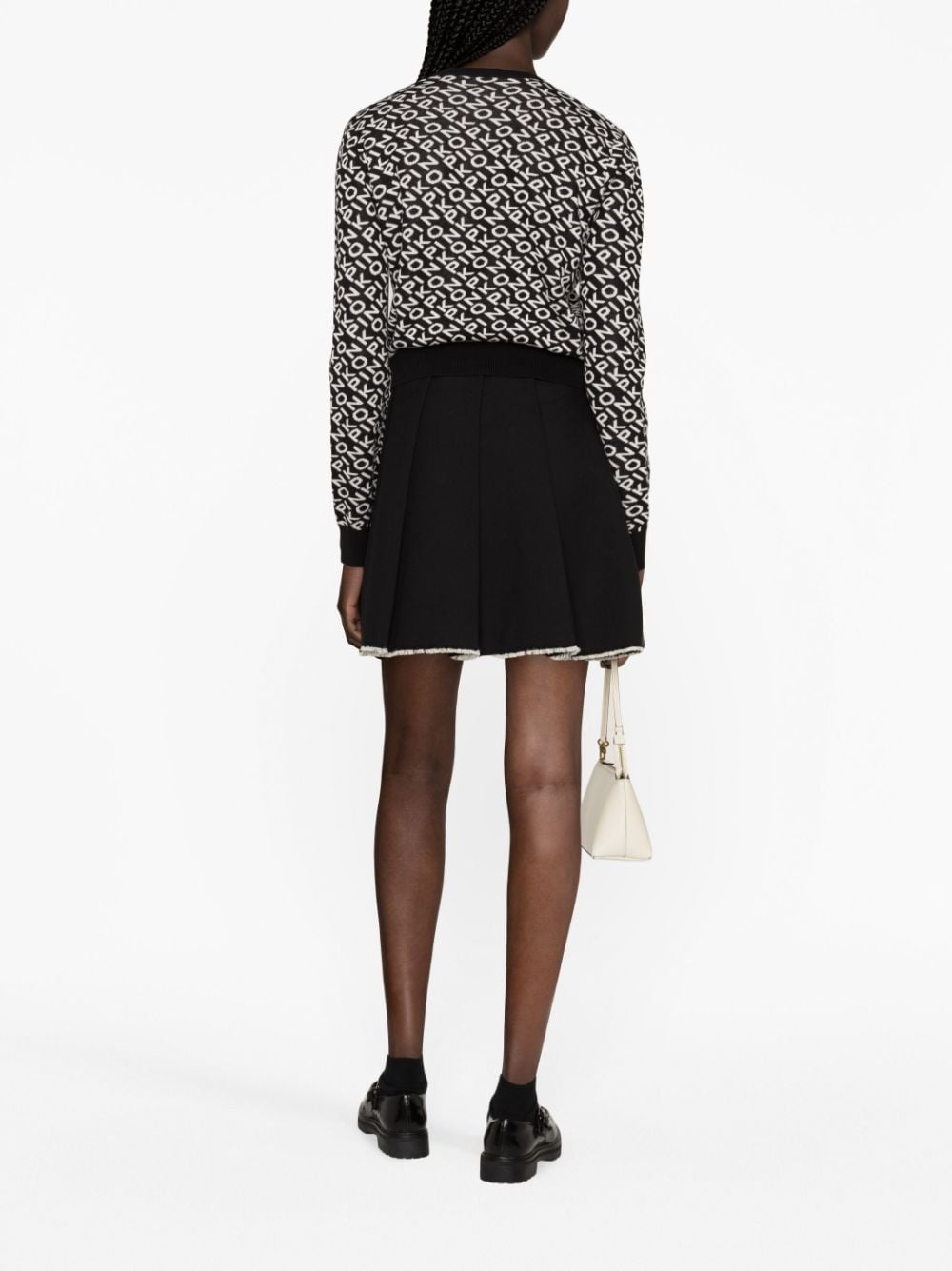 logo-jacquard cardigan - 3