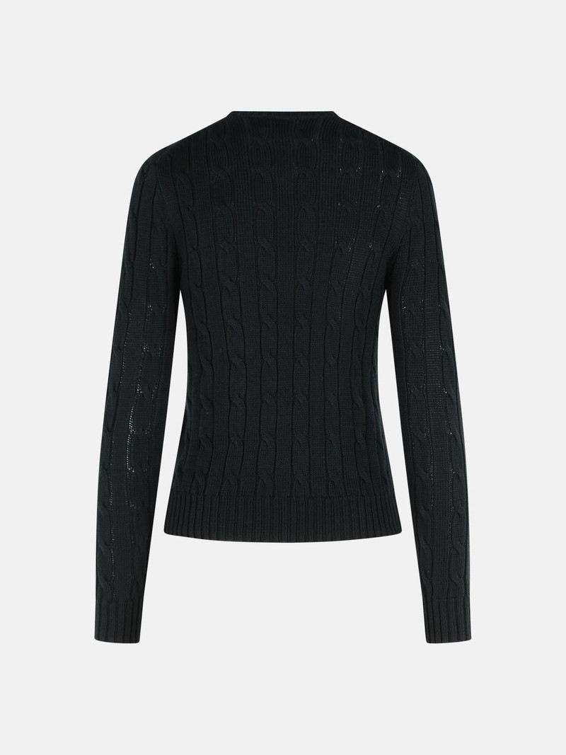 Polo Ralph Lauren 'JULIANNA' BLACK COTTON SWEATER outlook
