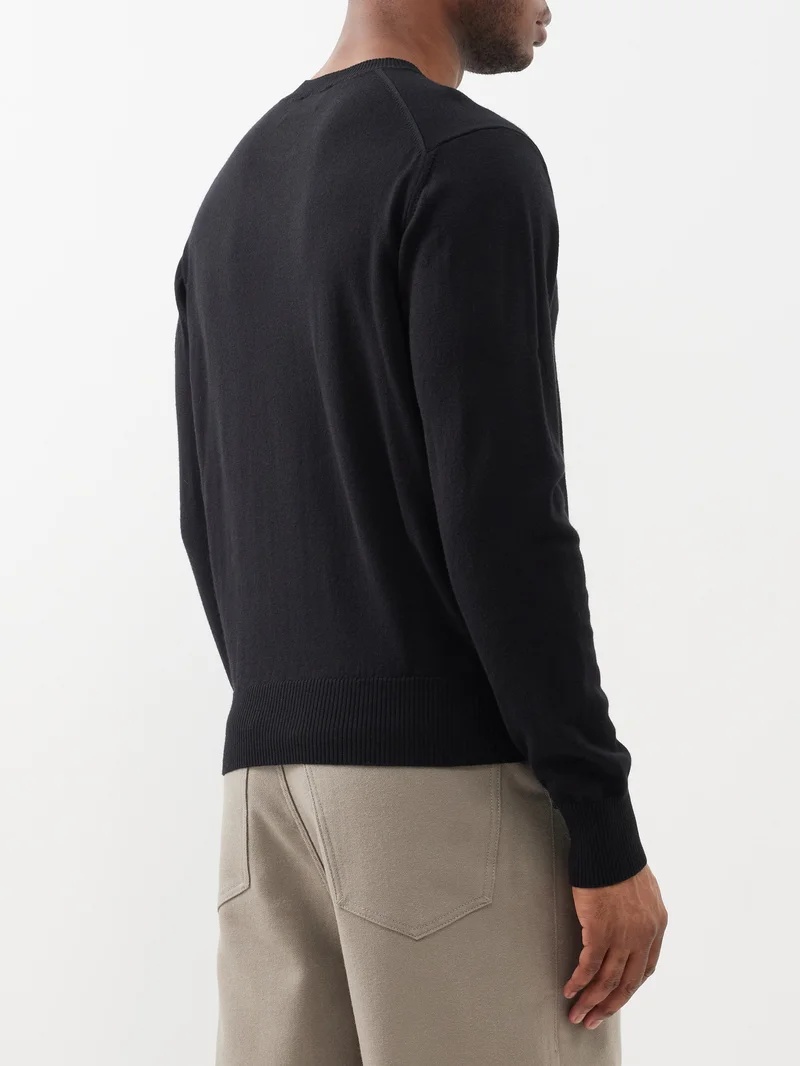Ami de Cœur-logo wool sweater - 5
