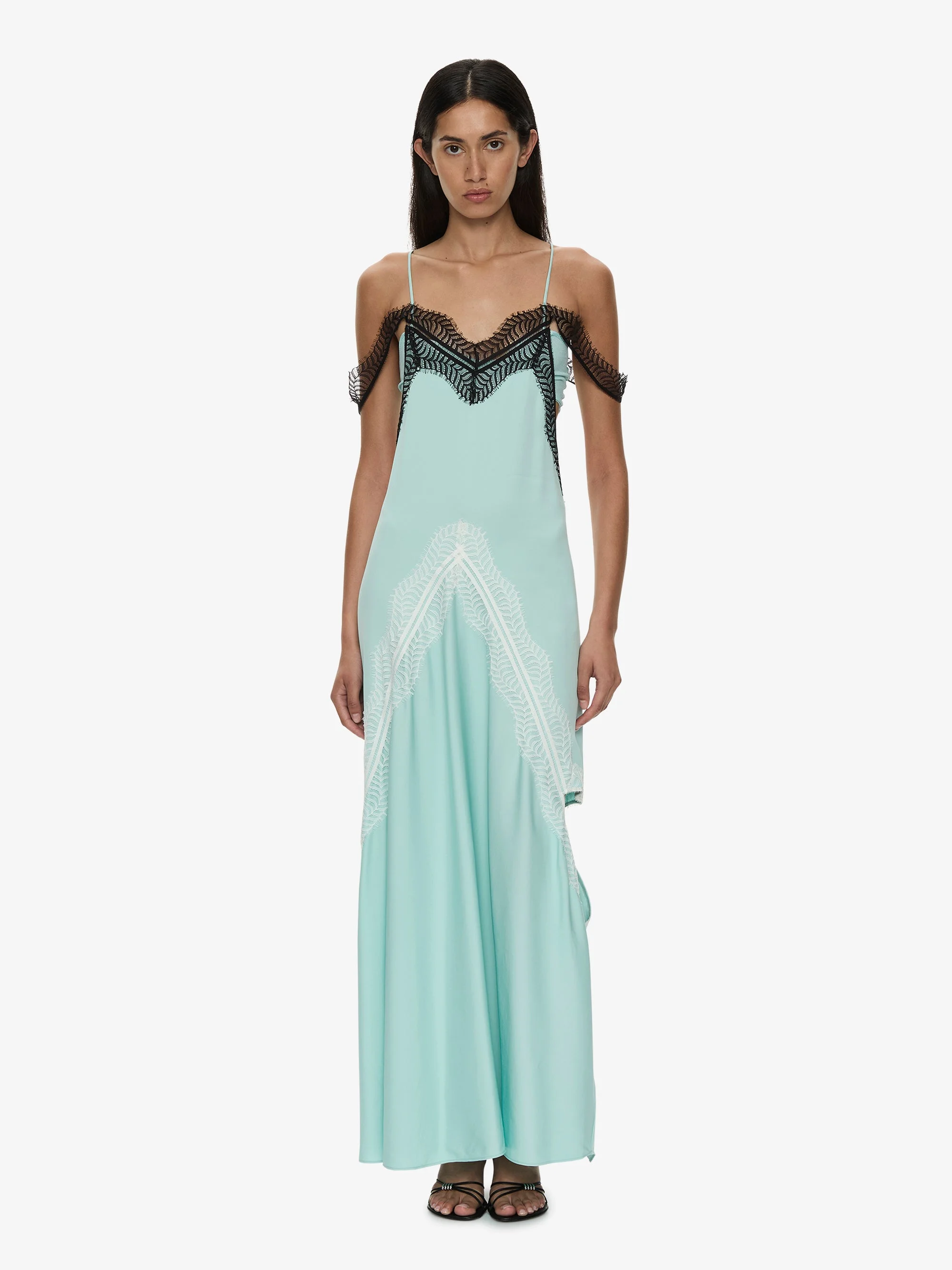 Keira Split Lace Cutaway Dress - 1