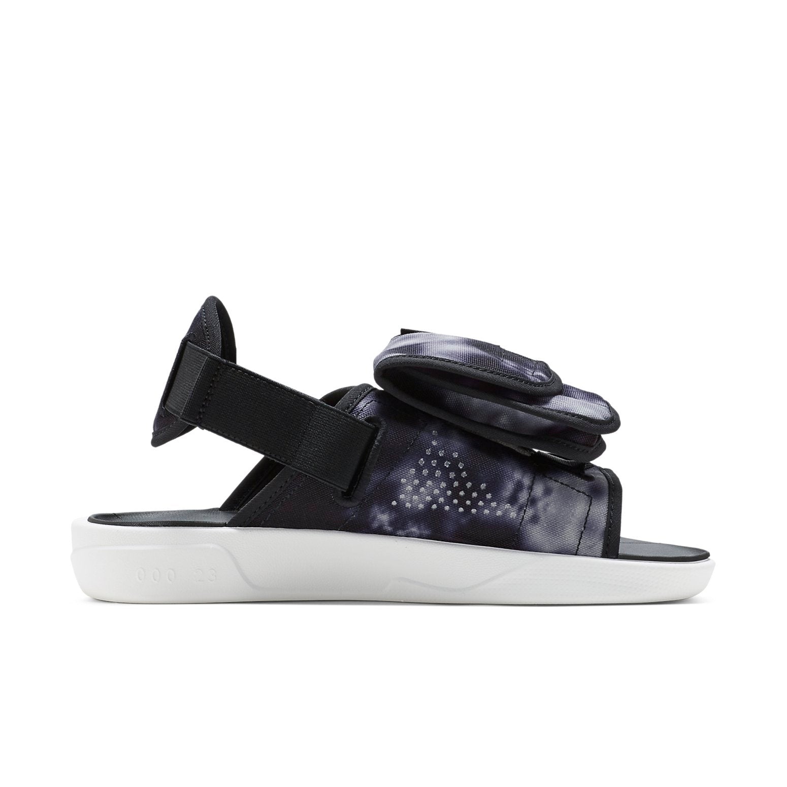 Air Jordan LS Slide Cozy Non-Slip Outdoor Sports Sandals Black White Tie Dye 'Black White' CZ0791-00 - 2