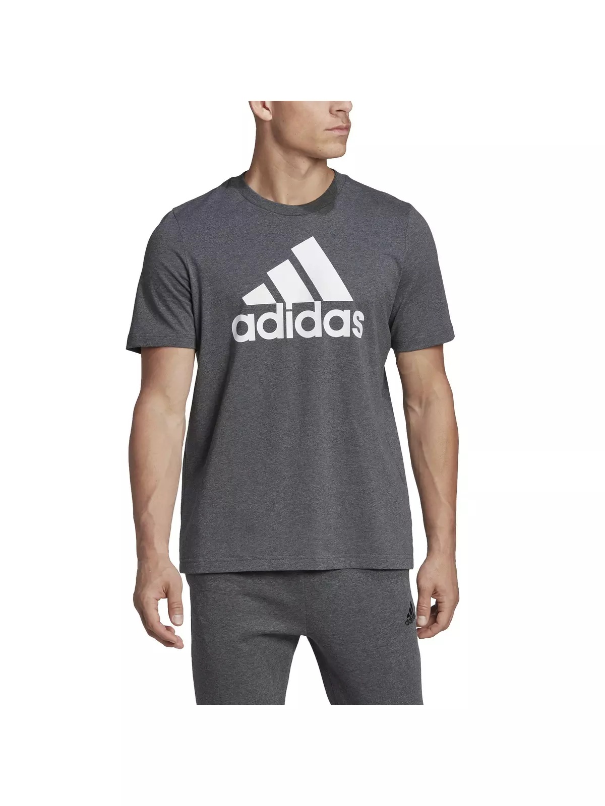 Men's Essentials Big Logo T-Shirt - Dk Grey - 3