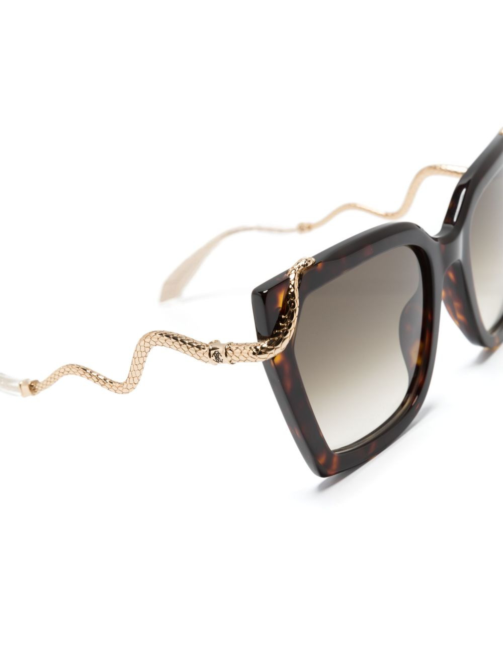 Snake-motif oversize-frame sunglasses - 3
