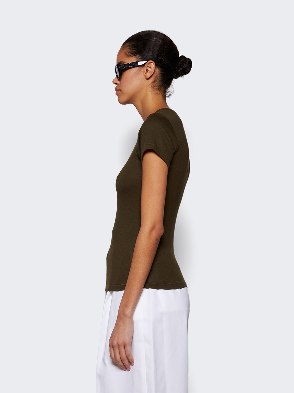 Fitted Crewneck Tee Moss - 4