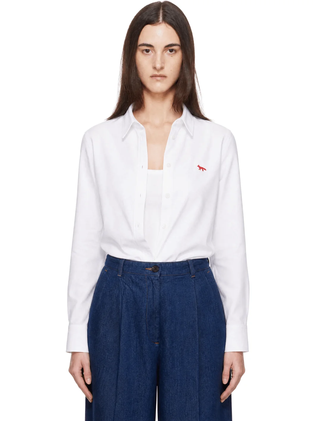 White Proflie Fox Regular Shirt - 1