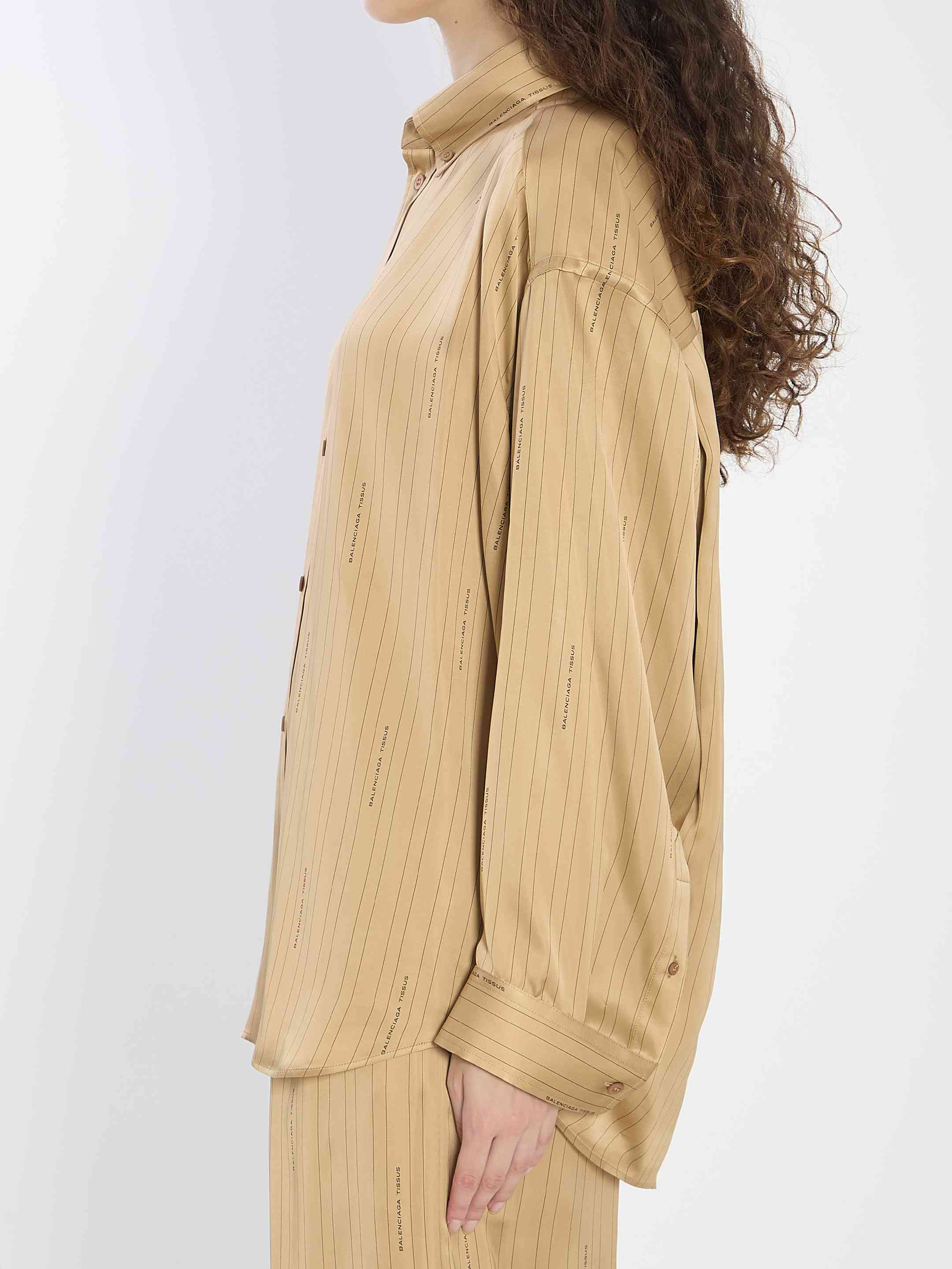 Balenciaga Women Satin Shirt - 3