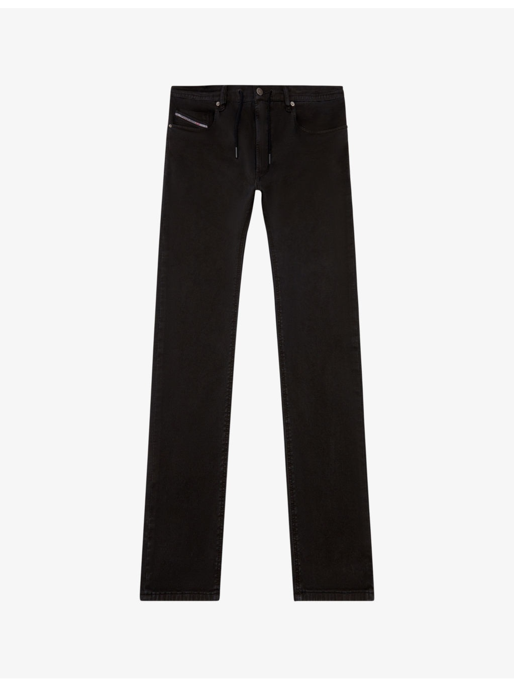 2032 D-Krooley straight-leg tie-waist stretch-denim jeans - 1