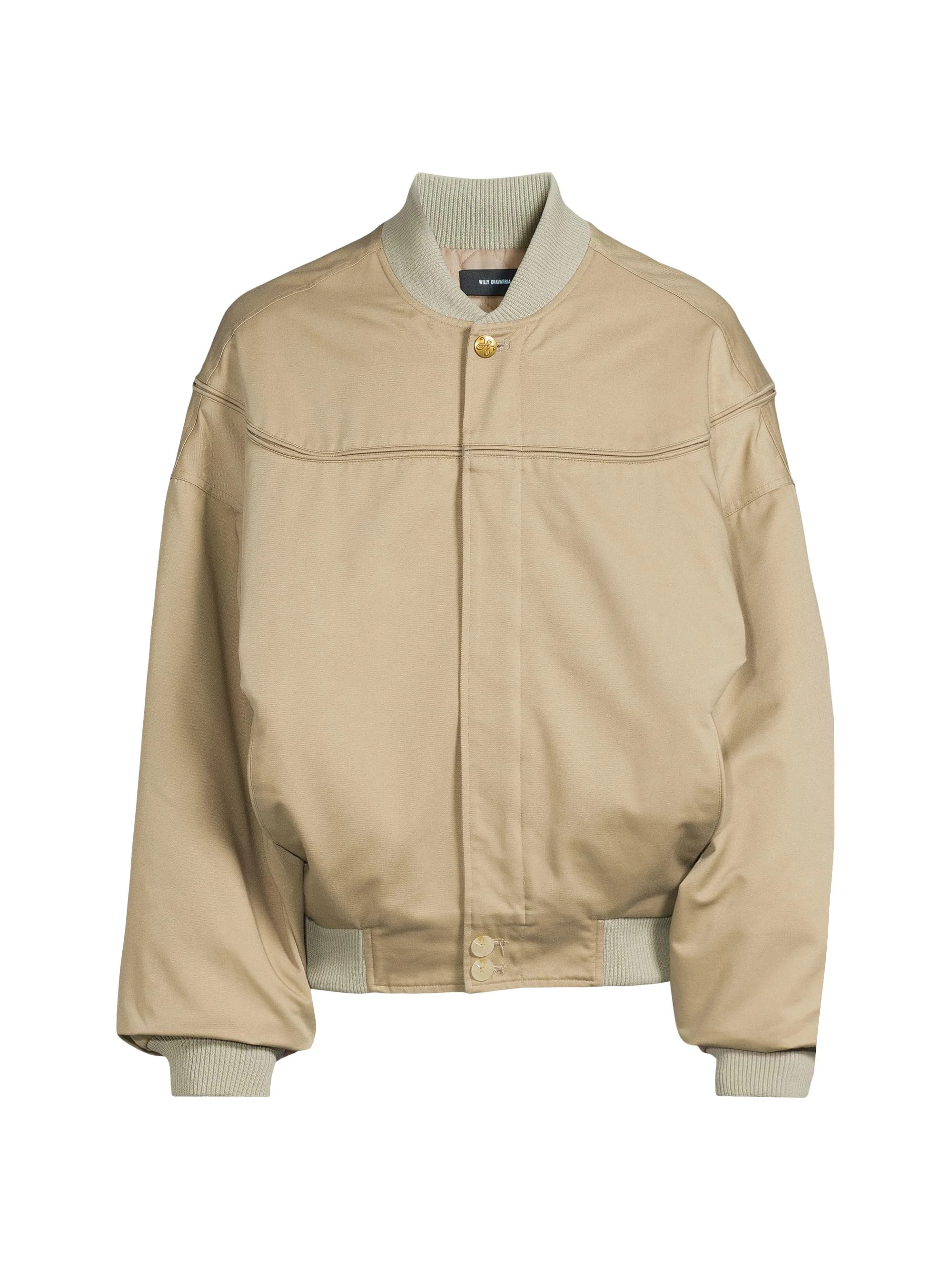 Men's Gas Station Oversized Bomber Jacket - Travertine - 1