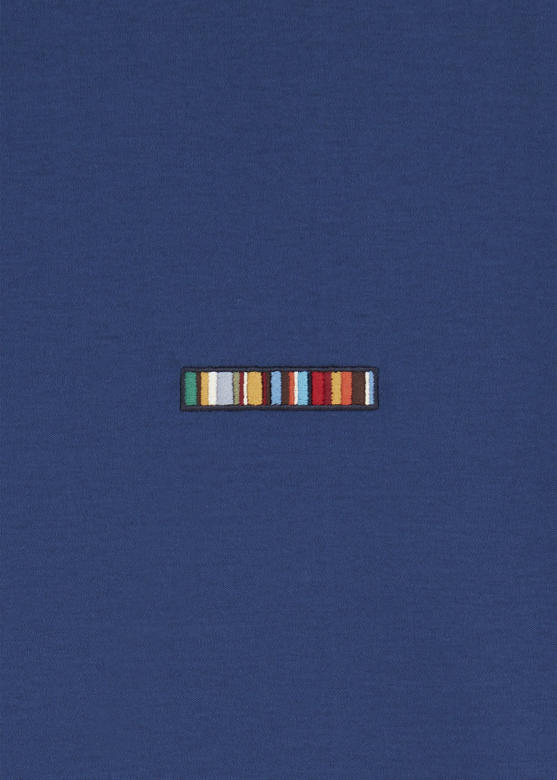 Paul Smith Blue 'Signature Stripe' Logo T-Shirt outlook